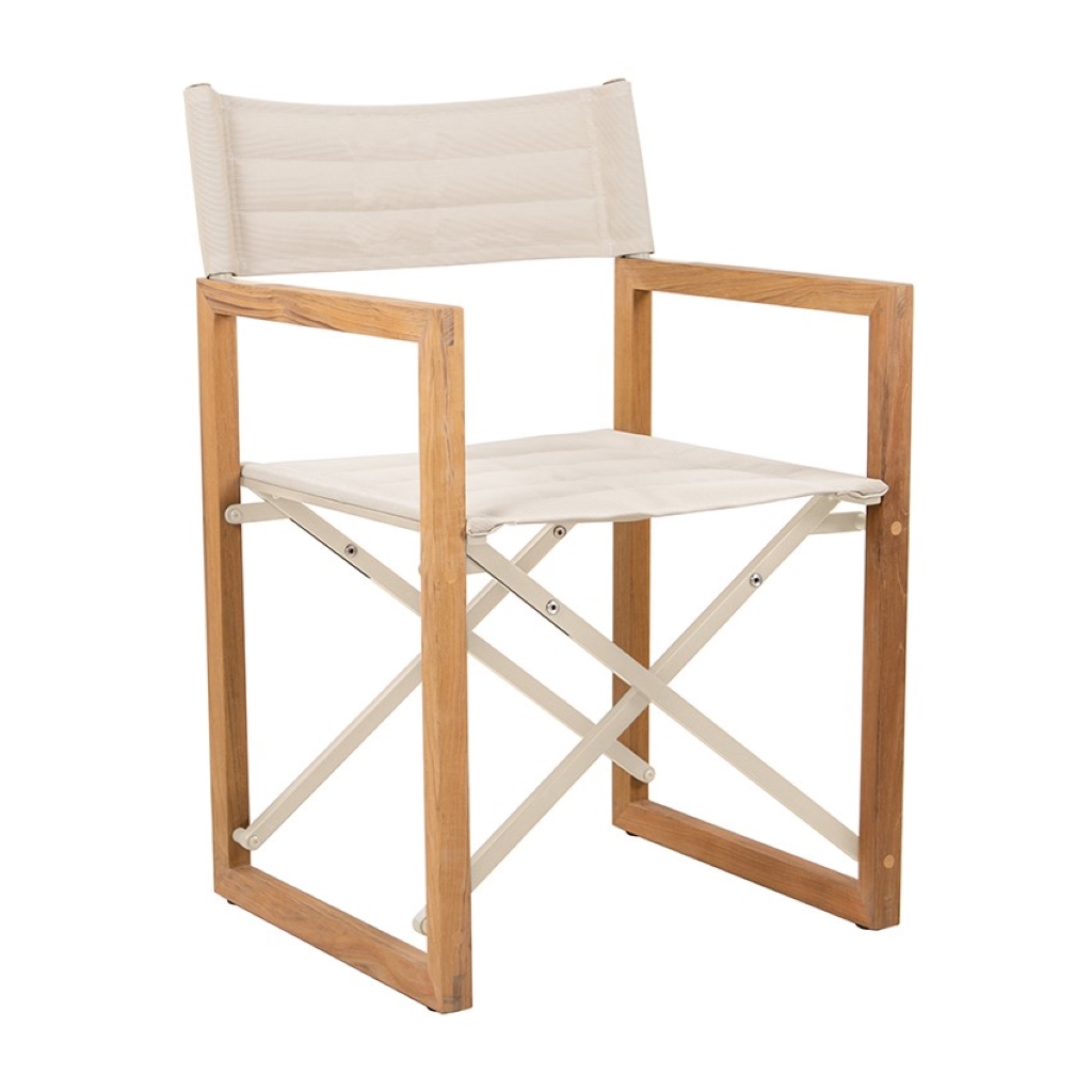 Traditional Teak – Sofia Directir Chair – klappbarer Outdoor Regiestuhl